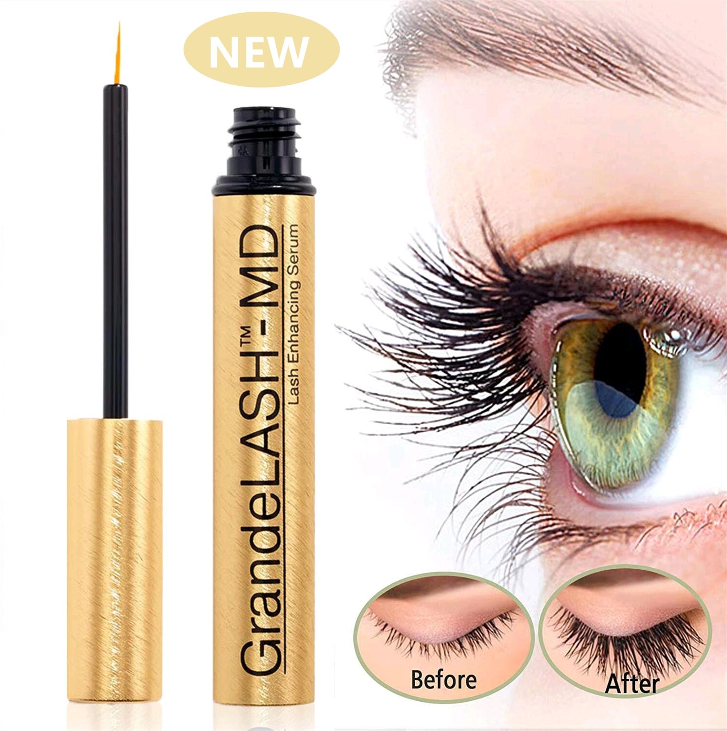 Grande LASH MD まつげセラム Amazon.com: Grande Cosmetics GrandeLASH-MD Lash Enhancing